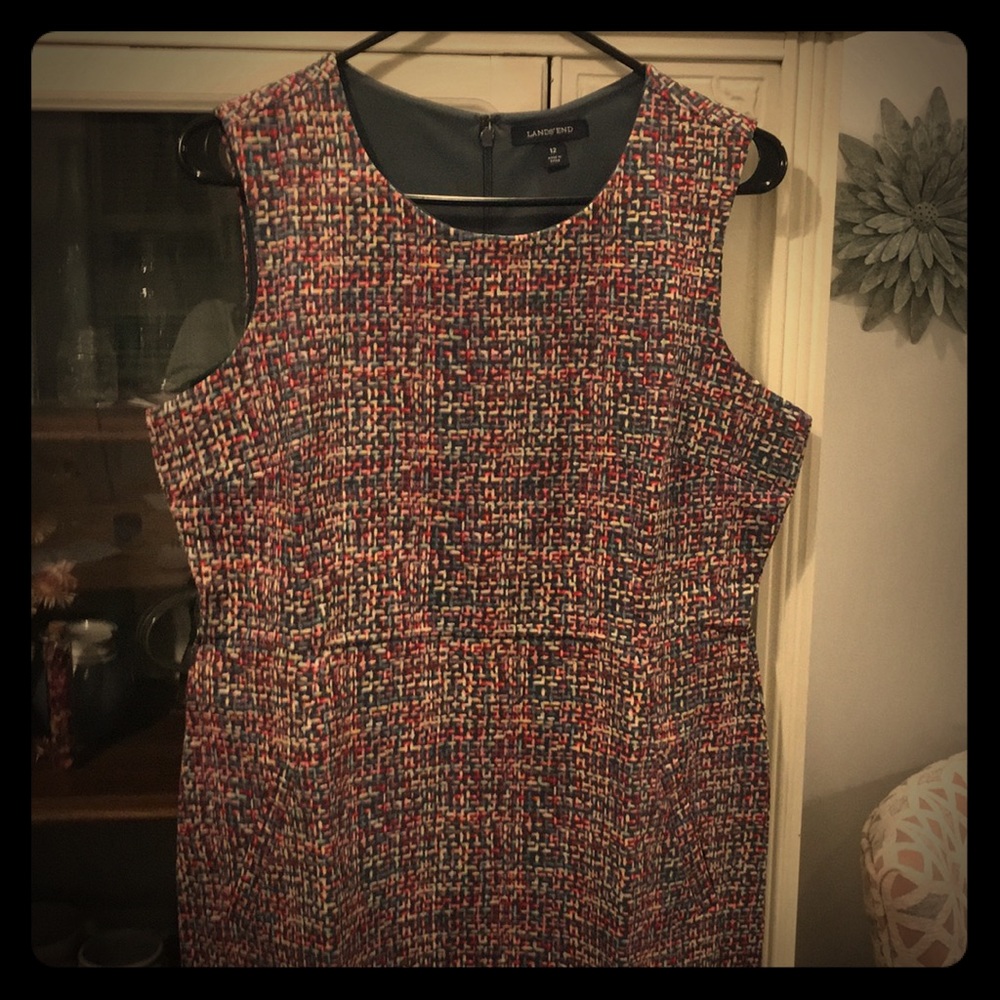 Brand new colorful Land’s End Dress!